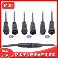 AHUA澳華廠家批發(fā)M20 2*1.5RVV 300/500V橡膠線 防水插頭